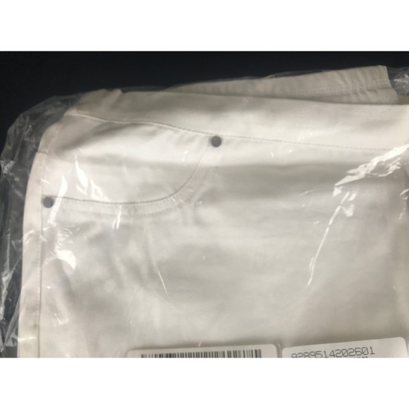 H by Halston Studio Stretch Crop Petite Pull-on Pants White 18P New A289514 - Picture 3 of 4